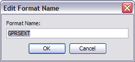 Edit Format Name Dialog