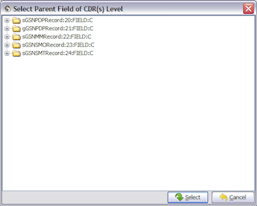 Select Parent Field Dialog